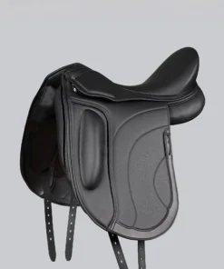 Montpellier Synthetic Dressage Saddle Black