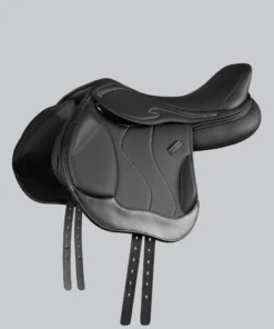 Rouen Synthetic Monoflap Cross Country Saddle Black