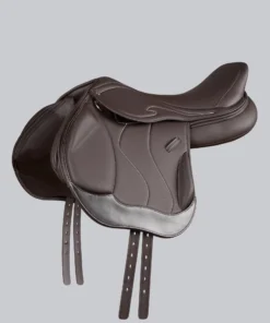 Rouen Synthetic Monoflap Cross Country Saddle Dark Havana
